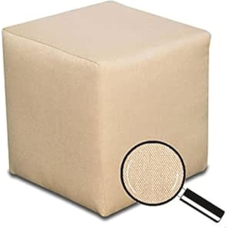 Best For Home Seat Cube Stool Floor Cushion Stool Stool Stool Floor Stool Wood Material Seat Cube Upholstery Material Footstool Living Room Footstool 40 x 40 x 40 cm Seat Cube Beige