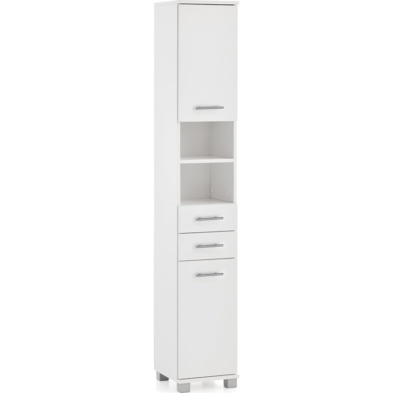 Schildmeyer Emmi 159162 Tall Cabinet Matt White 30.3 x 32.6 x 180.9 cm