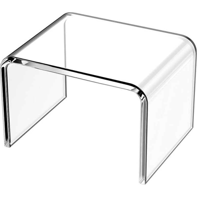 Clear Stool 32cm U Shaped Stool Footstool Acrylic Seats Bedside Tables Modern Side Tables Display Shelves