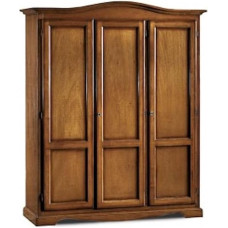 Mar.c.a. Design - Cabinet with 3 Doors and Hat in Walnut Wood for Indoor Use, Povera Art Made in Italy - Dimensions 158 x 56 x 197 cm