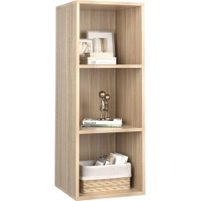 fevarbord 3-kohaline raamaturiiul, raamaturiiul, seisev riiul, kontoririiul elutuppa, tööruumi, 30 x 30 x 80 cm, tammepuust