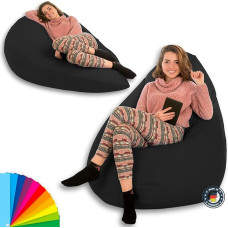 Droplet-Lounge Teardrop Shaped Bean Bag with Filling, for Children Adults, Suitable for Indoor and Outdoor Use, Water and Dirt-Repellent, Seat Cushion, Floor Cushion, Beanbag (XL Diameter 70 cm,