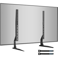 1home Universal Tabletop TV Stand Pedestal Mount Monitor Riser fits 22”-65” Screens