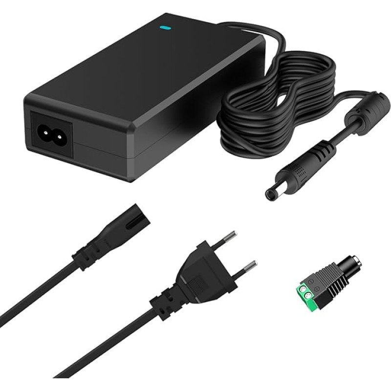 SVNOOC Power Supply 19 V 3.42 A with 5.5 mm x 2.5 mm Plug for Laptop CCTV Camera DC Pump Fan Adapter 100 ~ 240 V AC to DC Converter 65 W