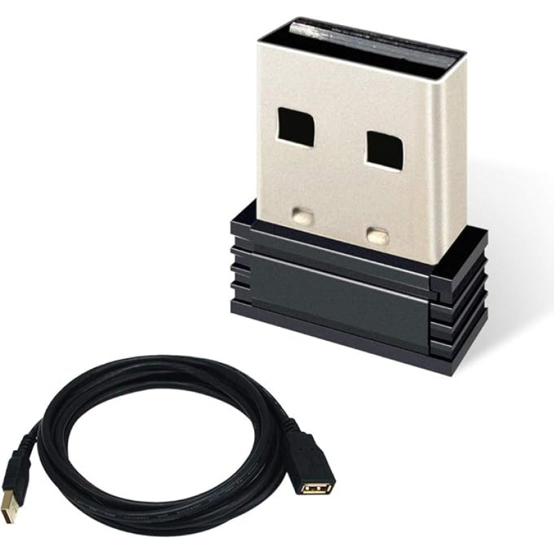 Cycplus ANT+ USB Receiver, Stick, Adapter, Dongle for Zwift, Garmin, Suunto, Zwift, PerfPRO Studio, Compatible with Garmin Forerunner 310XT 405 410 610 910XT