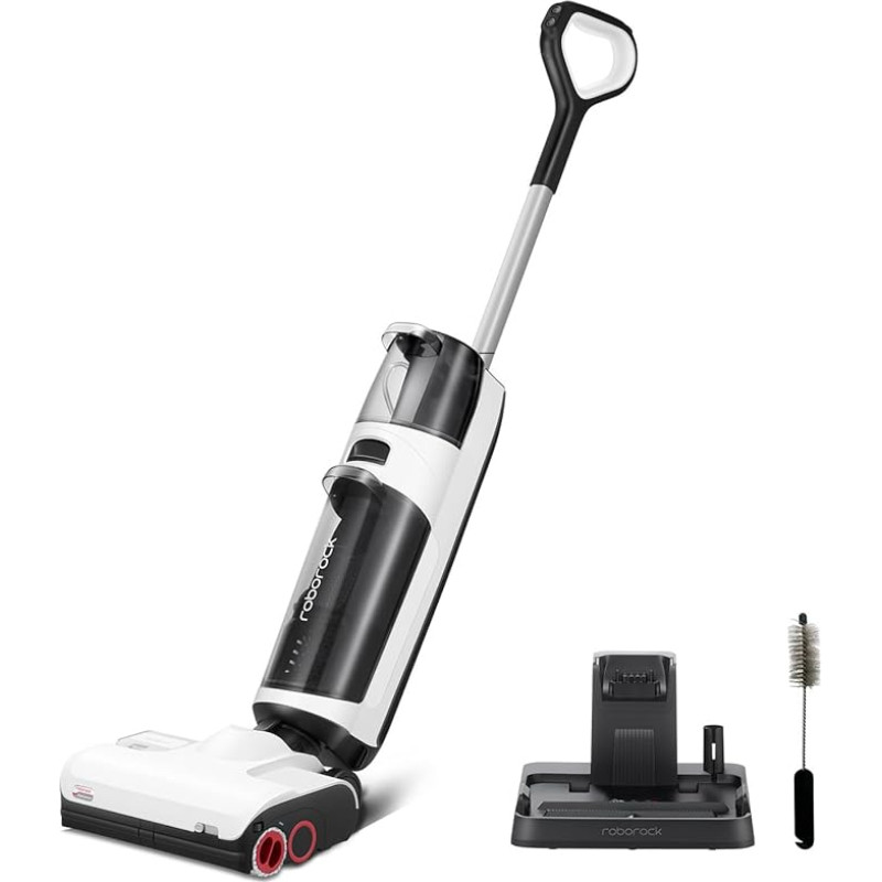 Roborock Dyad Pro Wet Dry Vacuum Cleaner, Wireless Vacuum Cleaner, 17000 pa Automatic Drying and Self-Cleaning Mop Vacuum Cleaner with App Control, Double Water Tanks for Hard Floors