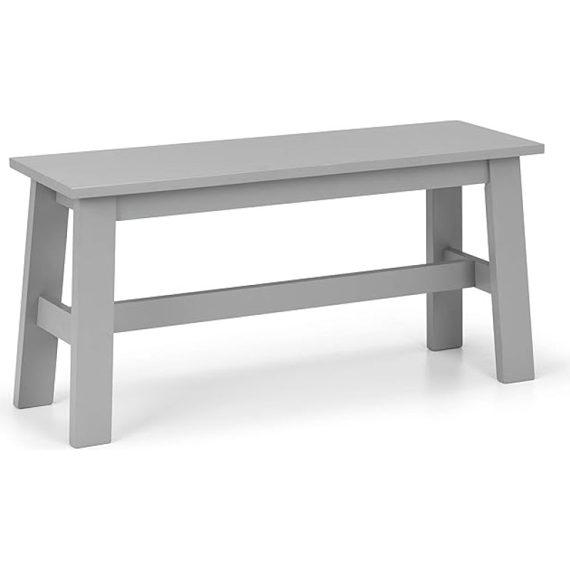Julian Bowen Kobe Bench, Grey, Height: 45, Width: 92, Depth: 30 cm