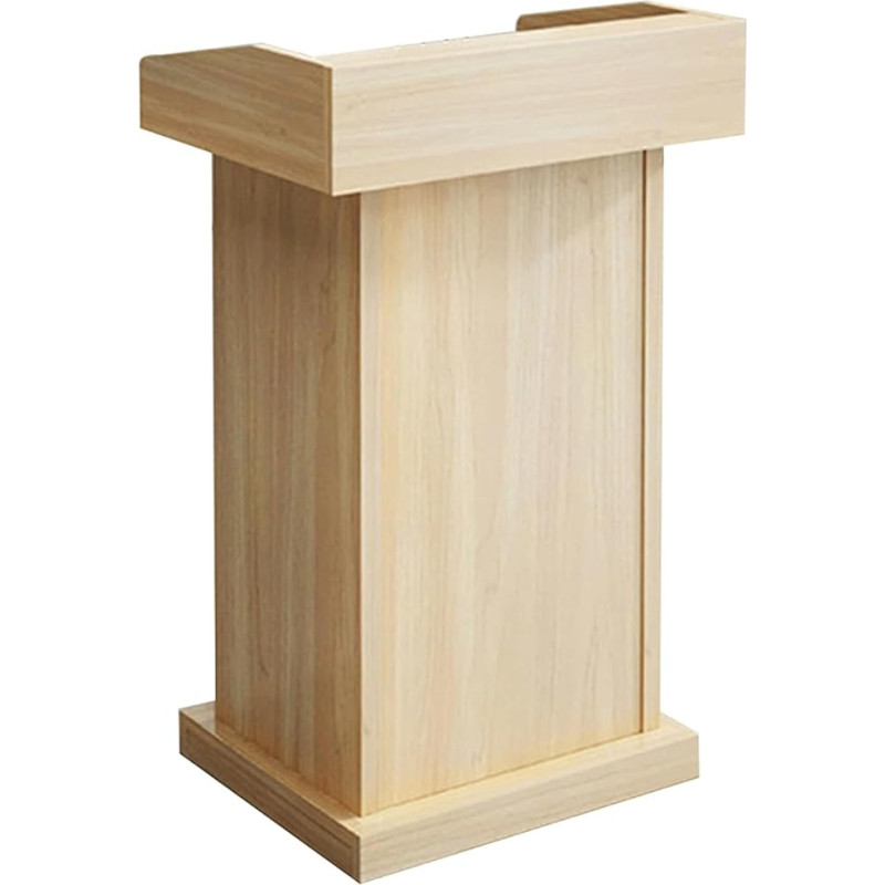 GddOGUK Stehpulte Leichte Rednerpulte, Holzbretter, Podien, Konferenztisch mit offener Ablage, Stehpult, Laptop-Schreibtisch, moderner Podiumsständer Einfach