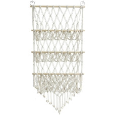 Creperture Stuffed Animal Toy Hammock Hand-Woven Cotton Rope Hammock Net Toy Storage Decoration for Children's Room, Playroom, Bedroom, A