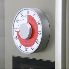 JIMITO 60-Minute Visual Analogue Timer Magnetic Mechanical Reminder Time Management Tool for Students, Housewives, Office Workers