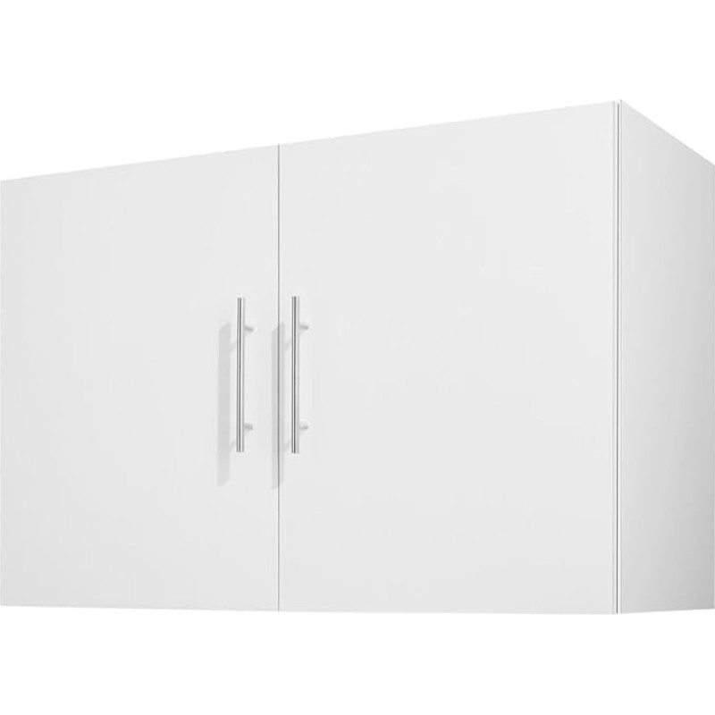 VEVOR Wall Cabinet for Laundry Room Closet, 2-Tier Wall Hanging Cabinet (406 x 914 x 610 mm) with 2 Doors, Wardrobe Organiser with Adjustable Shelf, for Kitchen, Garage, Laundry