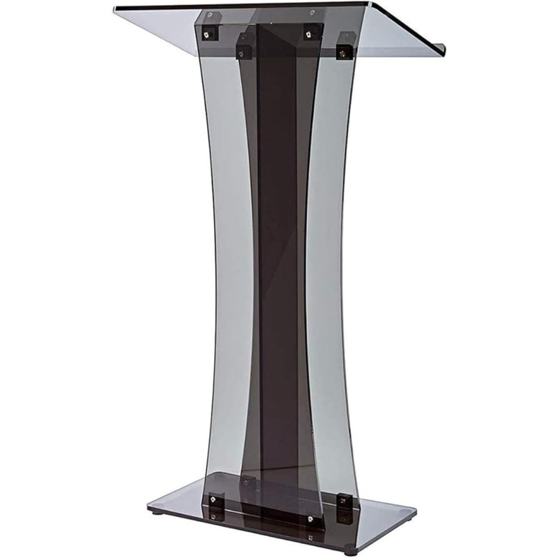 Podium, Acrylic Podium, Pulpit for Churches, Portable Podium Stand, Classroom Teacher Podium for Restaurants, Weddings, Office
