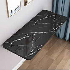 Platzsparender Wand-Klapptisch, 60 x 40 cm, schwarze Textur, vielseitiger Wand-Schreibtisch für Zuhause, Büro, Esszimmer, Arbeitszimmer – kompakter und stilvoller klappbarer Esstisch
