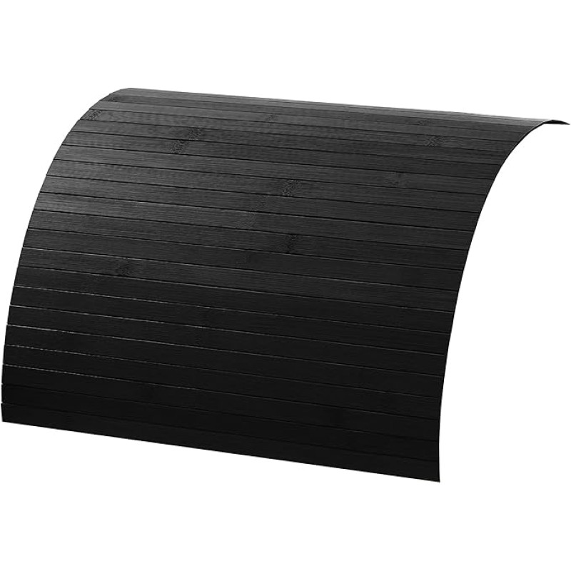 DE-COmmerce® Ebony Bamboo Couch Shelf, 60 x 80 cm, Sofa Tray, Couch Tray, Armrest, Drink Holder, Flex Shelf
