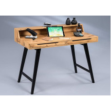 M2 Kollektion Stockholm Desk/Secretary, Wood, Brown, L/H/D = 110 x 85 x 58 cm