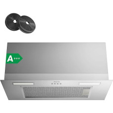 CIARRA CBCS6926A A+++ Built-in Cooker Hood Fan Module 60 cm Wide 650 m³/h Exhaust Air Installation Hood Warm LED Lighting 3 Power Levels with CBCF003 Activated Carbon Filter