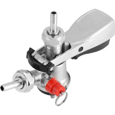 Pwshymi Barrel Coupling Beer Tap G5 / 8 S Type Keg Beer Barrel Coupling Dispenser Beer Barrel Coupling for Home Wine Brew
