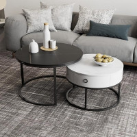 Modern Slate Coffee Table Stackable 24