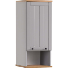 Schildmeyer Jelda 154165 Wall Cupboard Platinum Grey/Oak Country House Decor 30.3 x 20.5 x 70.8 cm