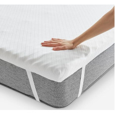 Pikolin Home - Hotel Shape Memory Foam Mattress Topper - Memory Foam Mattress Topper - Topper 7 cm Thick, 150 x 200 cm, Breathable and Hypoallergenic Cover Washable - Multiple Zones