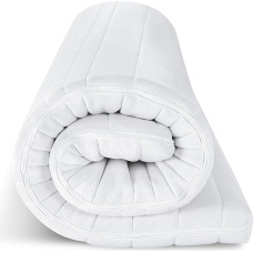 EGO HOME Mattress Topper 90 x 200 cm - 8 cm Memory Foam Topper H2, Soft, Premium Comfort Topper with Removable & Washable Cover, Breathable - High-Quality Mattress Topper for Box Spring Bed