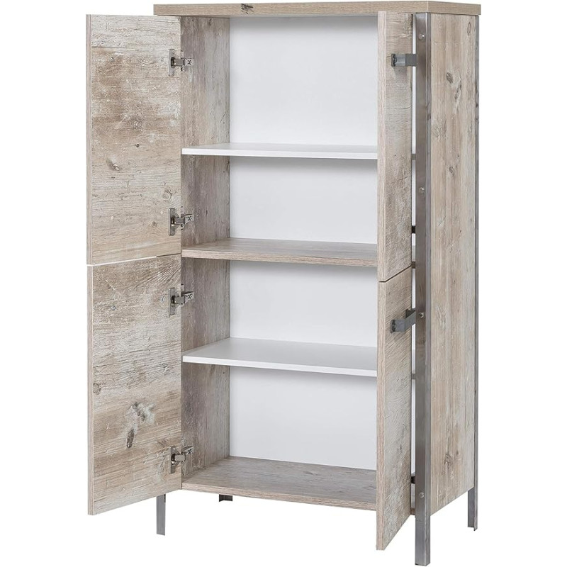 Schildmeyer Highboard 701117 Harkon Findo Oak Decor 64 x 33.6 x 118.8 cm