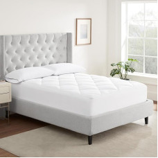 SERTA Extra Comfort Fibre Filled Cooling Mattress Topper - King - White