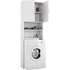 MAGIC SELECT Washing Machine Cupboard Top Shelf for Washing Machine or Toilet Tall Bathroom Cabinet Space Saving 4-Tier Storage Rack for Dryer