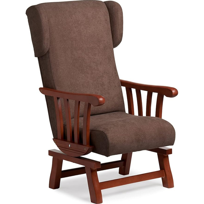 Gasten a gusto Balancin Classic Rocker, Wooden Arms, Stain Resistant, Dimensions: 100 x 58 x 70 cm (with Brown Ears)