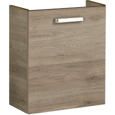 Pelipal Quickset 313 Vanity Unit in Sanremo Oak Terracotta Landscape Replica, 45 cm Wide, Sink Cabinet without Sink with 1 Door