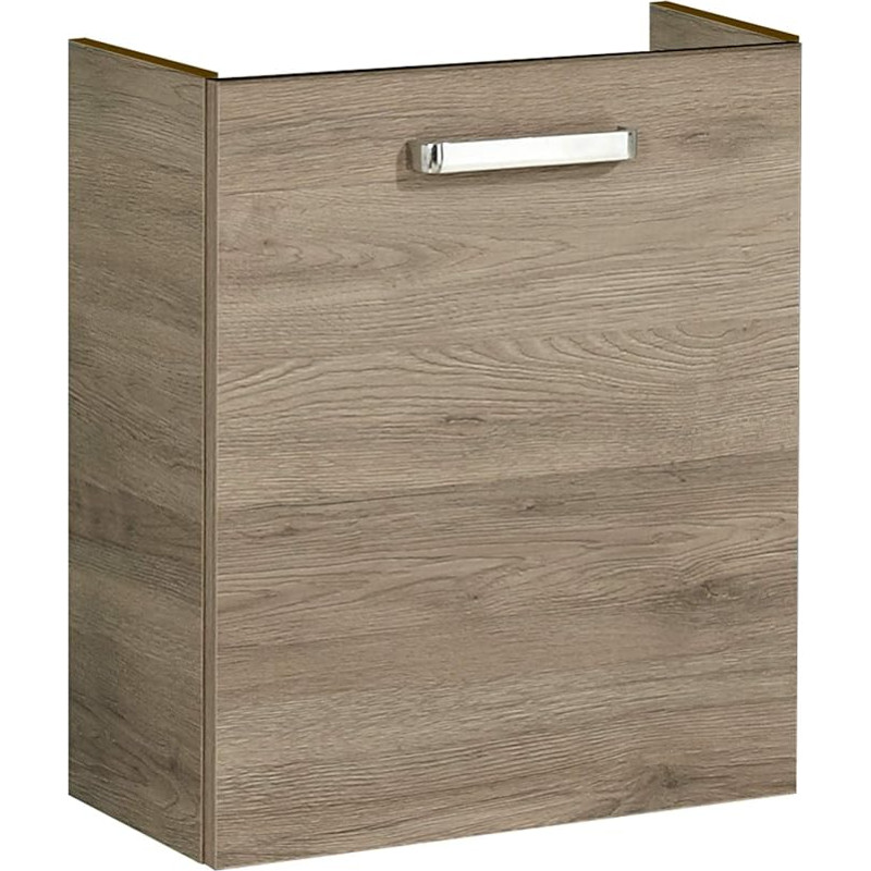 Pelipal Quickset 313 Vanity Unit in Sanremo Oak Terracotta Landscape Replica, 45 cm Wide, Sink Cabinet without Sink with 1 Door