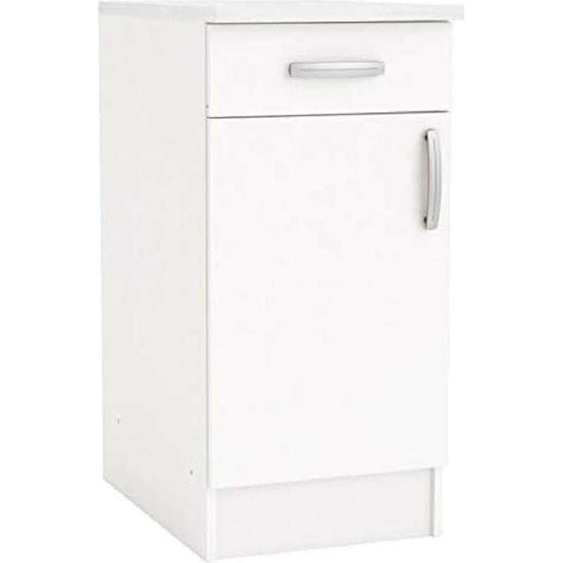 13 Casa Adria 'A11 Base 40 cm 1 Door + 1 CASSETTO. Dim. 40 * 60 * 85H. melamina. White.