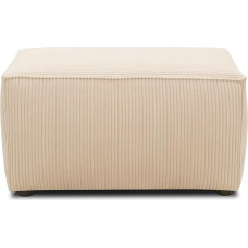 DOMO. collection Polser Portland Stool Modern Single Stool Foot Stool Side Stool 80 x 60 x 43 cm (W x D x H) Cream Cord