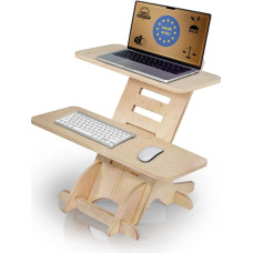 CAWI Standing Desk Attachment, Standing Desk, Wood, Standing Desk, Stand, Desk Attachment, Wood, Standing Desk, Standsome Standing Desk, Standing Desk, Made in EU