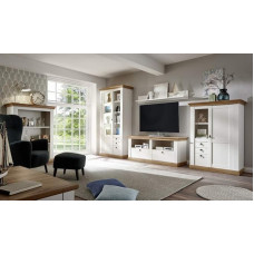 Côte d'Azur Living Combination, Pine White/Wotan Oak NB, Set of 5, Living Room Set, Living Room Set, Living Room Combination, Living Design without Lighting