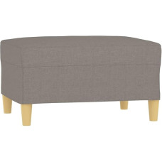 vidaXL Footstool, Stool Bench with Wooden Frame, Upholstered Stool for Living Room, Footstool, Footrest, Footrest, Footrest, Modern, Taupe Fabric