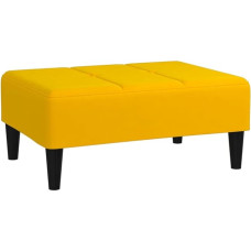 vidaXL Footstool Footstool Footrest Footstool Ottoman Stool Footrest Upholstered Stool Living Room Hallway Yellow 78 x 56 x 32 cm Velvet