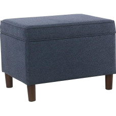 Spatial Order Dinah Modern Storage Box Seat Stool, Blue