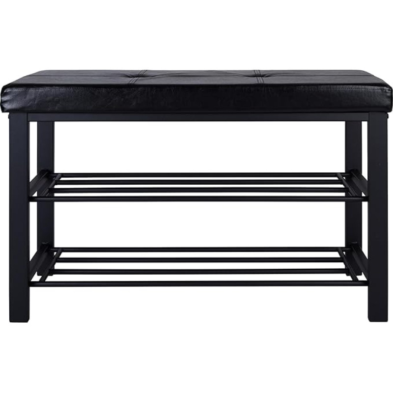 Simplify F-0680-BLACK Ottoman - Black