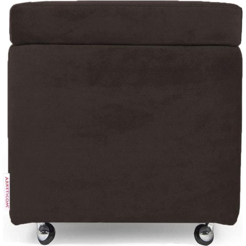 Arketicom Pandora Swing 42 x 42 cm Microfibre Wheeled Bean Bag - Brown