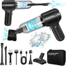 DiliDala aku käsipuhasti, 18000PA kaasaskantav käsipuhasti autole, 4 in 1 tolmueemaldus & õhupuhasti & käsipump & puhutav, mini käsipuhasti autole, koju,