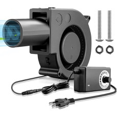 Tsentrifugaalventilaator 12 V, turbiinventilaator, 220 V jahutusventilaator kontrolleriga kodumasinatele, puhurventilaator, 12 V ventilaator, grillventilaator, turbiinventilaator kaminale, piknikule, telkimisele, grillimisele, jahutusele