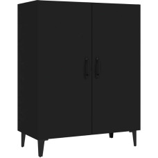 vidaXL küljepakkide kapp Küljepakkide kapp Mitmeotstarbeline kapp Seisev kapp Elutuba Esikus must 70 x 34 x 90 cm Puidust materjalist