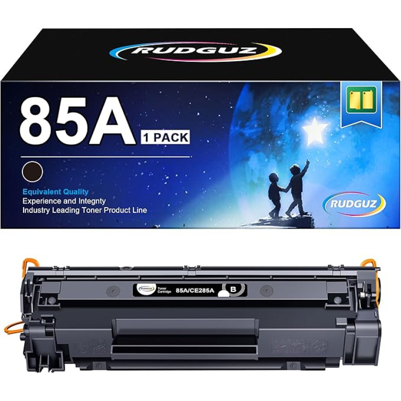 RUDGUZ CE285A 85A tooner ühildub HP 85A tooneriga HP Laserjet P1102W tooner must P1102 M1212NF M1132MFP M1217NFW M1212 M1132 M1210 M1210MFP P1109 (must, 1 tk)
