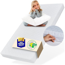 Laste kollektiivne madrats 140 x 200 cm Beebi laste madrats 140 x 200 cm koos pestava kattega lastele 10 cm kõrge pööratav madrats Eco5 sertifikaat lapsevoodi põrandavoodile Kahekohaline voodi