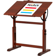 MEEDEN Wooden Drawing Table for Artists with Height-Adjustable Tilting Table Top Large Surface, Studio Painting Table, Craft Table for Writing, Reading, Work Table
