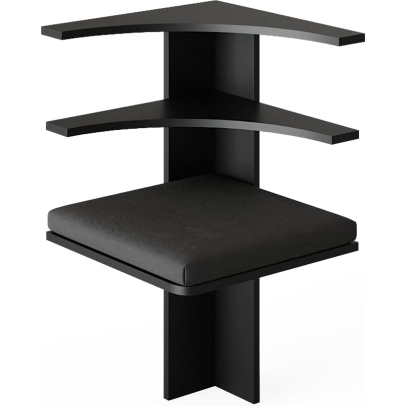 Vicco Roman, Dining Corner Bench, Black, 43.5 x 43.5 cm