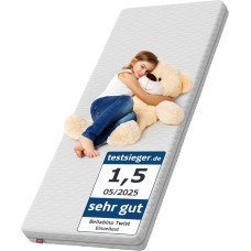 Bellabino Twist Children's Mattress 90 x 190 cm - Baby Mattress Hardness H2 - High-Quality Cold Foam Mattress - Youth Mattress 11 cm High - Baby Mattress with Washable Cover, Allergy Friendly