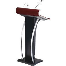 YFAURNDE Rednerpulte Und Podien, Rednerpult Podium Ständer, Bodenstehendes Podium, Der Schreibtisch ist geräumig und bietet Platz for Computer, Mobiltelefone und Dokumente.