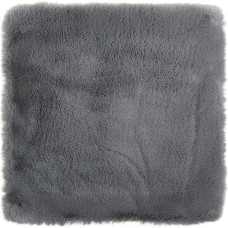 -LUXOR- living Coste Seat Cushion - Faux Fur Chair Cushion as Decorative Living Room or Chair Cushion - Cosy Seat Cushion Chair Decorative Cushion 40 x 40 cm Square Anthracite Set of 4